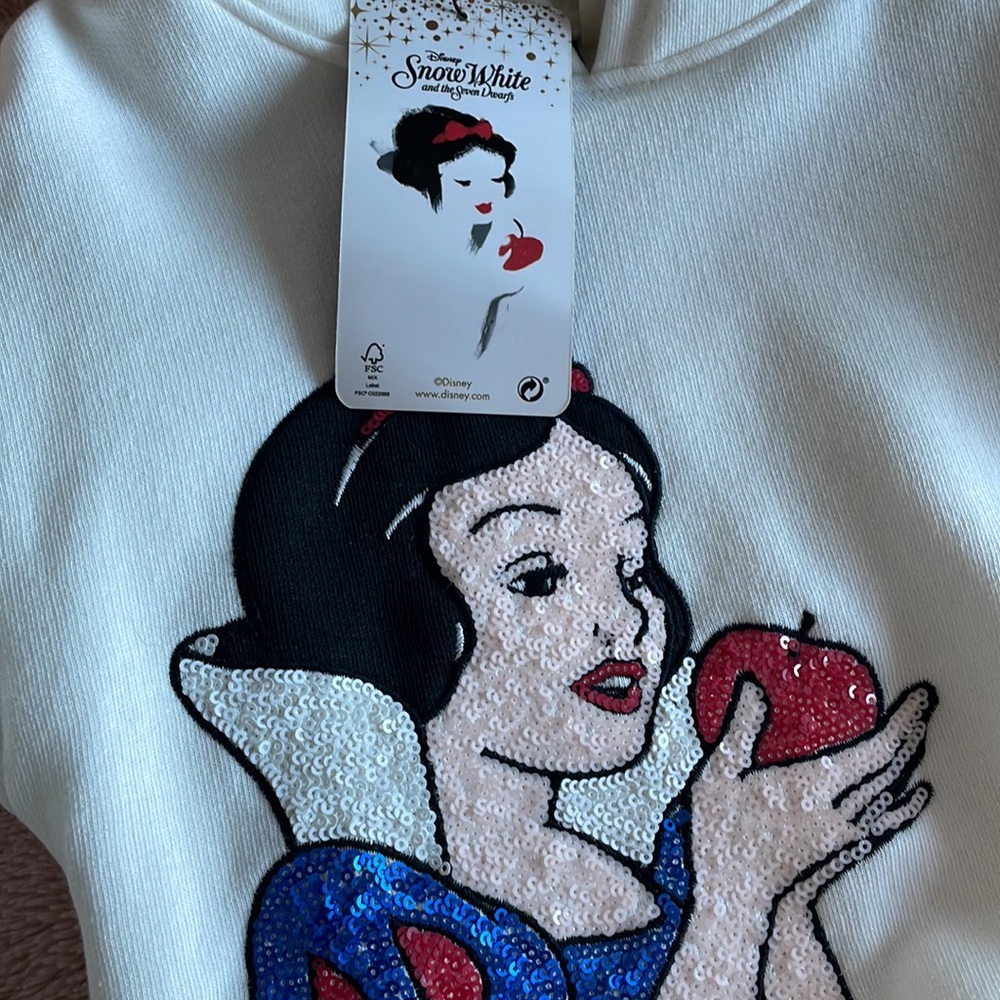 Limited Edition Disney Snow White Sequin Girls Hoodie SZ6